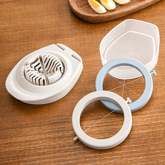 Three In One Multi Functional Egg Cutter Egg Cutting Tool Household Songhua Egg Slicer And Splitter, 3-in-1 Egg Slicer Tool, Household Egg Cutter, Deviled Egg Slicer