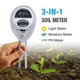 thumbnail image 1 of Three In One Soil Detector, Soil Moisture Meter, Soil PH Tester, Moisture Meter for Plants, oil for Gardening, Plant Moisture Meter, Soil Moisture Test & PH Meter 1Pcs, 1 of 8