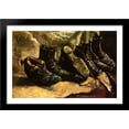 thumbnail image 1 of Three Pairs of Shoes 40x28 Large Black Wood Framed Print Art by Vincent van Gogh, 1 of 2
