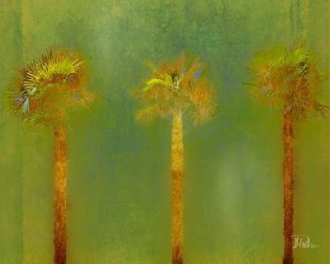 Three Palms II Canvas Art - Patricia Pinto (24 x 30)