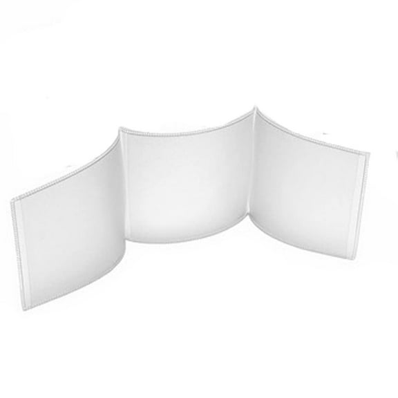 Three Panel Freestanding Desk Privacy Divider Flexible Partition for Office Classroom Study Cubicle Workstation