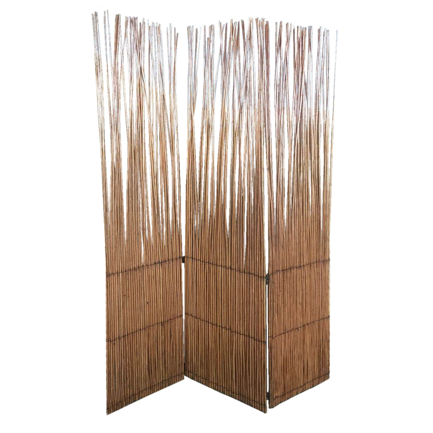 Dark Brown And Natural Willow 3 Panel Room Divider Screen Dark Brown And Natural Willow 3 Panel Room Divider Screen