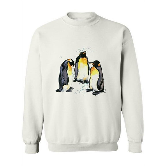 Three Penguins Sweatshirt Women -Image by Shutterstock, Female Medium