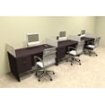 thumbnail image 1 of Three Person Divider Modern Office Workstation Desk Set, #OT-SUL-SP27, 1 of 2