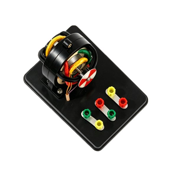 Three Phase Induction Motor Teaching Model With Visible Stator Rotor Windings and Wiring Terminals for Physics Classroom Demonstration Lessons