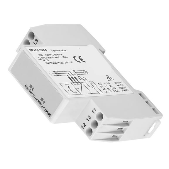 Three-Phase Relay, 208-480VAC Sequence Protector Phase Protector, Durable 3-Phase Home for System Motors Pumps Screw air Compressor Part