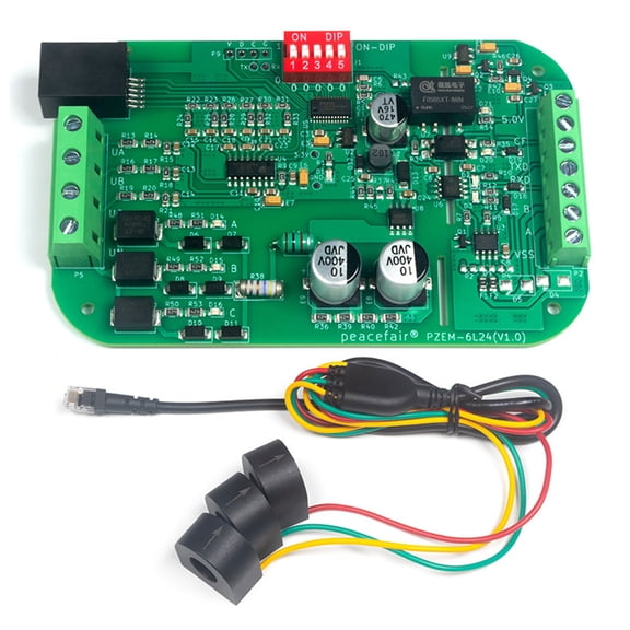 Three Phase Wattmeter 100A AC 220/380V Energy Meter Module KWh Power Monitor RS485