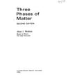thumbnail image 1 of Pre-Owned Three Phases of Matter 9780198519577 /, 1 of 1