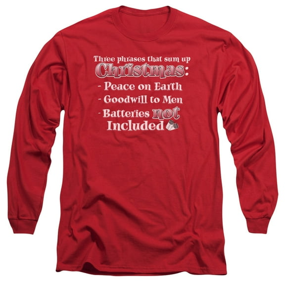 - Three Phrases - Long Sleeve Shirt - X-Large
