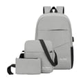 thumbnail image 1 of Three Piece Backpack Set For With Large Capacity Wear-resistive Watertight Reflective Strip Backpack With USB Charging Port, 1 of 9
