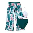 thumbnail image 1 of Three Piece Bikini Set For Girls Beach Pool Swimwear Summer Recreation Comfortable Youth Apparel, 1 of 7
