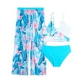 thumbnail image 1 of Three Piece Bikini Set For Girls Beach Pool Swimwear Summer Recreation Comfortable Youth Apparel, 1 of 8