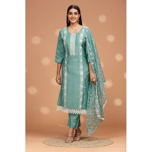 Three-Piece Evening Wear Kurta Set
