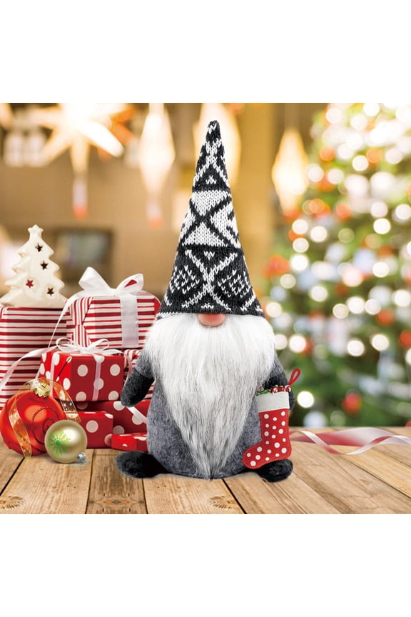 Three-Piece Handmade Swedish Tomte Gnome Set | Valentines Day & Christmas Nordic Figurine Ornaments, Home Decor Accents