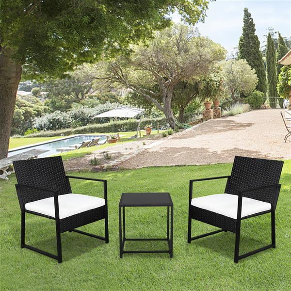 Outsunny 3 piece rattan set clearance