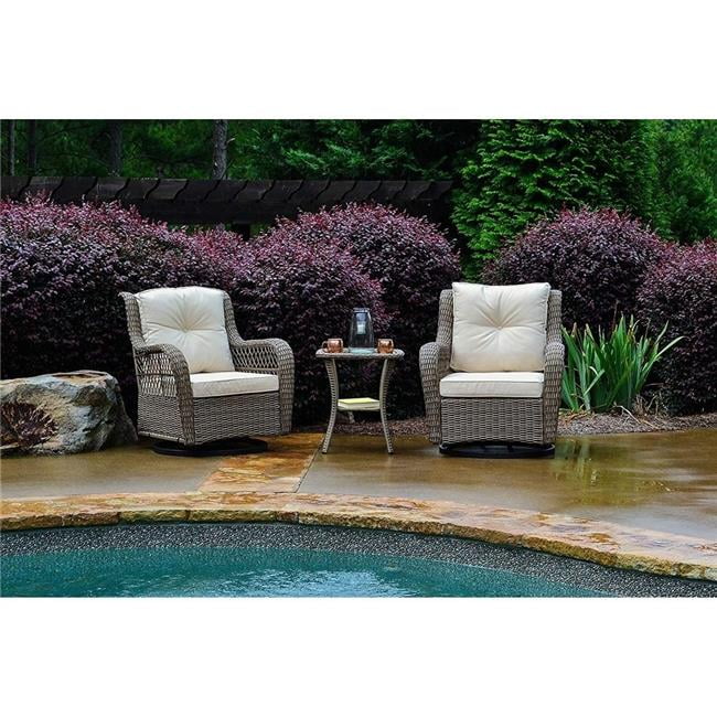 Tortuga Outdoor Patio Furniture: Rio Vista 3-Piece Swivel Glider