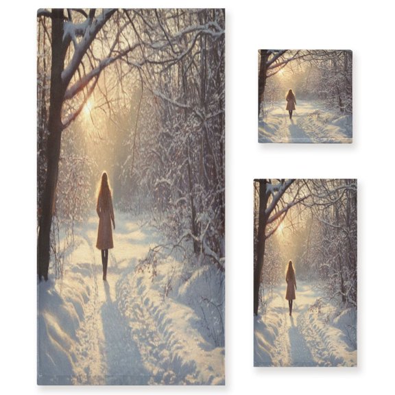 Three-Piece Towel Set Face Towel Towel Set Hand Towel Bath Towel Cotton Bath Towels Bath Towel Sets Hand Bath Towels Beauty Walk