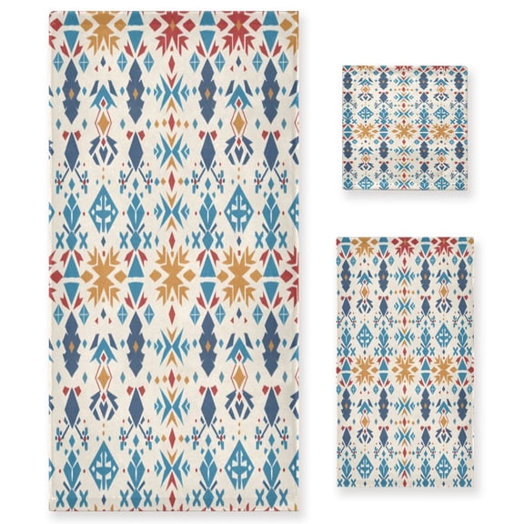 Three-Piece Towel Set Face Towel Towel Set Hand Towel Bath Towel Cotton Bath Towels Bath Towel Sets Hand Bath Towels Nordic Stripes