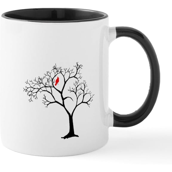 Three Pine Trees Ceramic Mugs Trees Mug 11 oz Ceramic Coffee Mug, Tea Cup Gift for Christmas for Friends Family