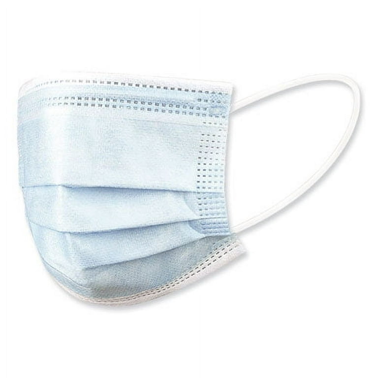 Three-Ply General Use Face Mask, Blue, 50/Box Three-Ply General Use Face Mask, Blue, 50/Box