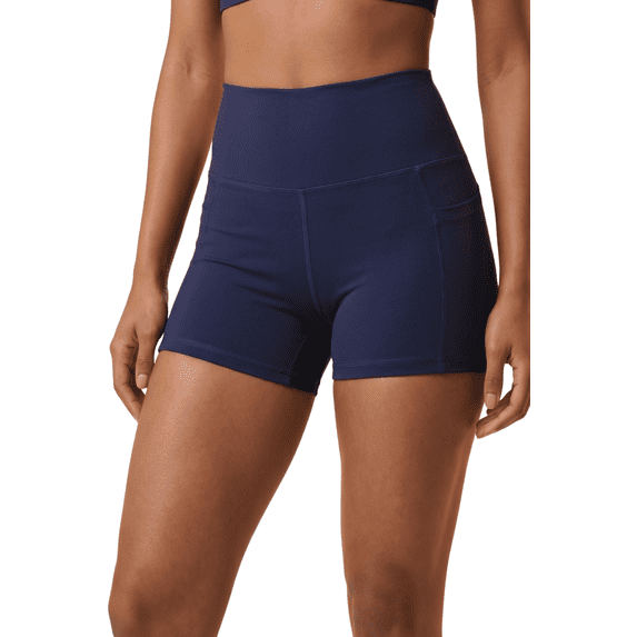Women’s Three Pocket Basic Active Shorts, Moisture Wicking Comfortable Wear