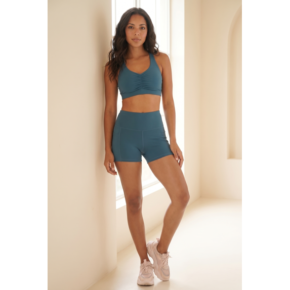 Women’s Three Pocket Basic Active Shorts, Moisture Wicking Comfortable Wear
