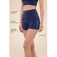 thumbnail image 1 of Women’s Three Pocket Basic Active Shorts, Moisture Wicking Comfortable Wear, 1 of 4