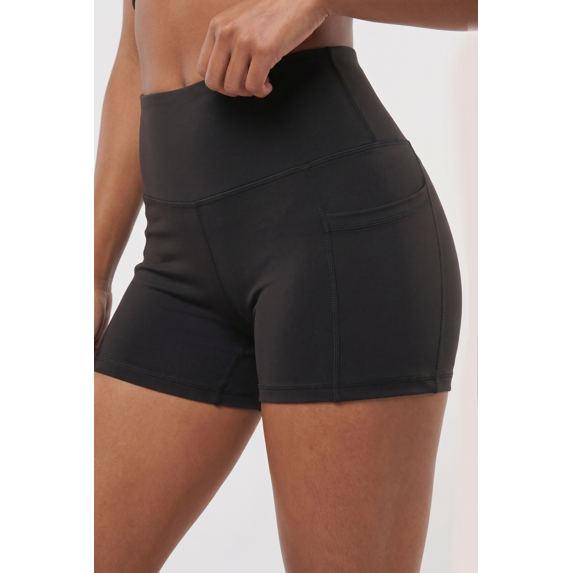 Women’s Three Pocket Basic Active Shorts, Moisture Wicking Comfortable Wear