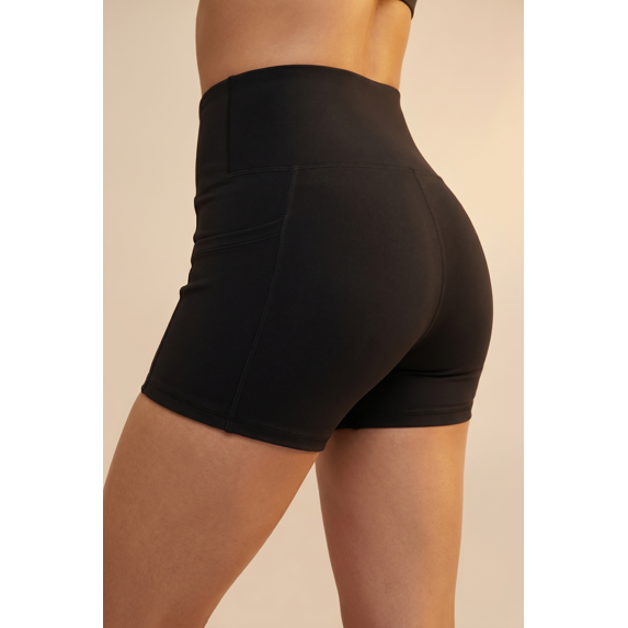 Women’s Three Pocket Basic Active Shorts, Moisture Wicking Comfortable Wear