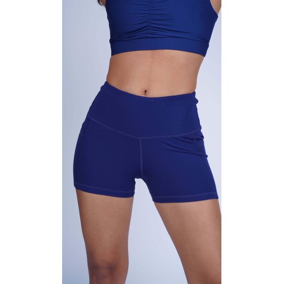Women’s Three Pocket Basic Active Shorts, Moisture Wicking Comfortable Wear