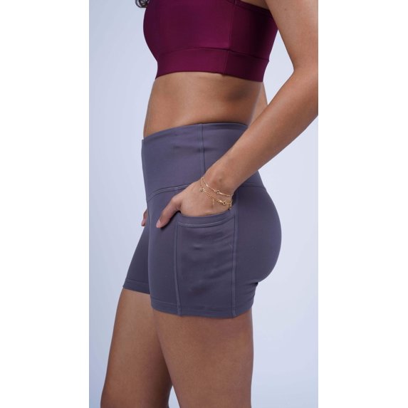 Women’s Three Pocket Basic Active Shorts, Moisture Wicking Comfortable Wear