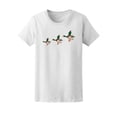 thumbnail image 1 of Three Porcelain Flying Ducks Tee Women's - Women T-Shirt, Medium, 1 of 2