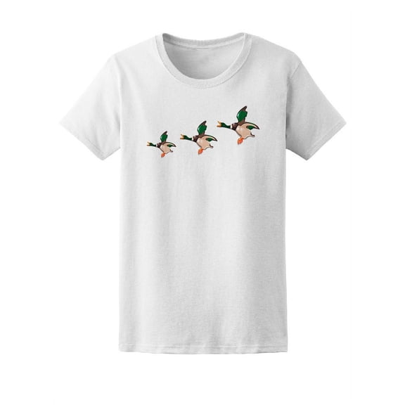 Three Porcelain Flying  Ducks Tee Women's -Image by Shutterstock