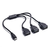 Three Port USB2.0 Expansion Hubs with USB C Input Enabling Charging and Peripherals Connectivities for Various Electronics