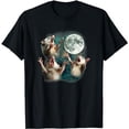 thumbnail image 1 of Three Possum Moon | 3 Opossum Funny Weird Cursed Meme T-Shirt, 1 of 5