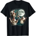 thumbnail image 1 of Three Possum Moon 3 Opossum Funny Weird Meme Unisex T-Shirt for Men Women Kids Toddler, 1 of 5