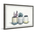 thumbnail image 1 of Three Potted Succulents Framed Painting Print, 1 of 6