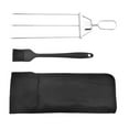 thumbnail image 1 of Three Prong Barbecue Fork Semi Automatic Barbecue Fork Household Barbecue Needle Barbecue Skewer BBQ for Family Wife, 1 of 6