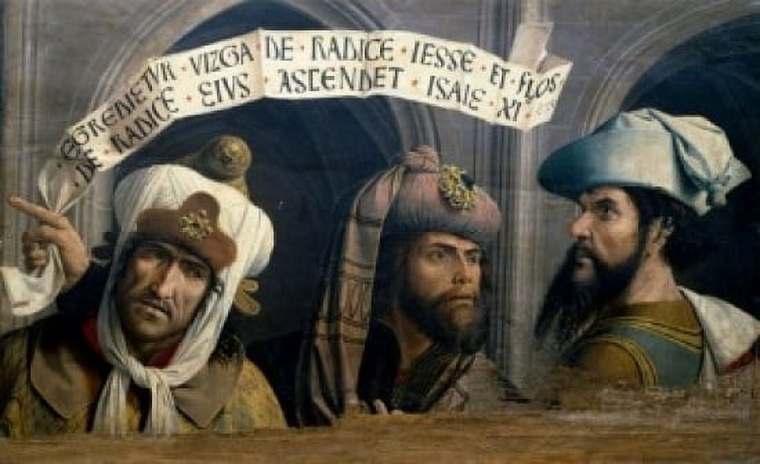 Three Prophets School of Provence Circa 1450 France Paris Musee du Louvre Canvas Art - (24 x 36)