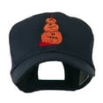 thumbnail image 1 of Three Pumpkins with Funny Smile Embroidered Cap - Navy OSFM, 1 of 5