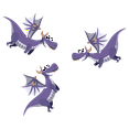 thumbnail image 1 of Three Purple Flying Dragons DÃ©cor Sticker Multicolored Art Design 21" x 28" Removable Vinyl Home Living Room Wall Decal - Kids Bedroom Nursery Art Legendary Fire Breathing Monsters Wall Decoration, 1 of 4