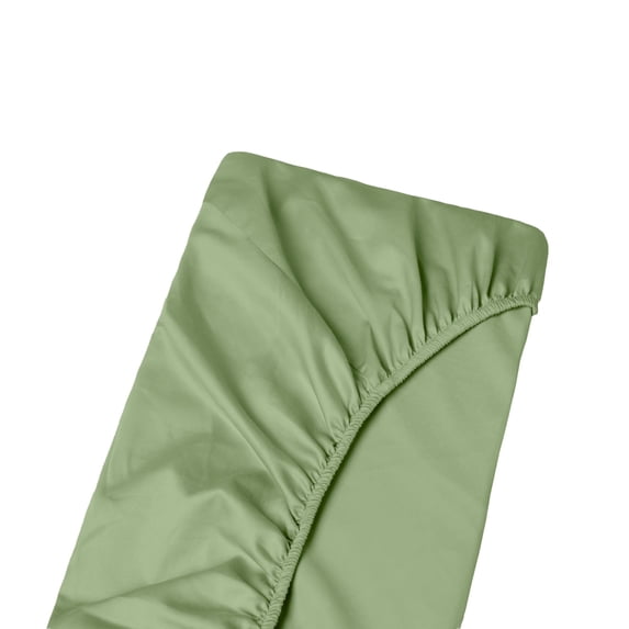 Three Quarter 48"x75" Size Extra Deep Pockets Fitted Sheet Only - 800-Thread Count 100% Pure Egyptian Cotton, 18 inches Deep Pockets Fitted Sheet, Soft, Sateen Weave - Sage Color