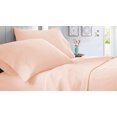 thumbnail image 1 of Three Quarter Size 1000 Thread Count Sheet Set Solid - 4 Piece - Hotel Quality Super Soft Bed Sheets- 18" Deep Pockets Easy Fit - Breathable & Cooling Sheets ( Peach ), 1 of 6