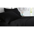 thumbnail image 1 of Three Quarter Size 1000 Thread Count Sheet Set Solid - 4 Piece - Hotel Quality Super Soft Bed Sheets- 30" Deep Pockets Easy Fit - Breathable & Cooling Sheets ( Black ), 1 of 6