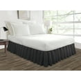 thumbnail image 1 of Three Quarter Size Tailored Drop Ruffled Solid Bed Skirt with Adjustable Elastic Belt Microfiber Fabric Fade & Wrinkle Resistant Bed Frame Cover Easy to Fit & Care (13 Inch Drop, Dark Gray), 1 of 4