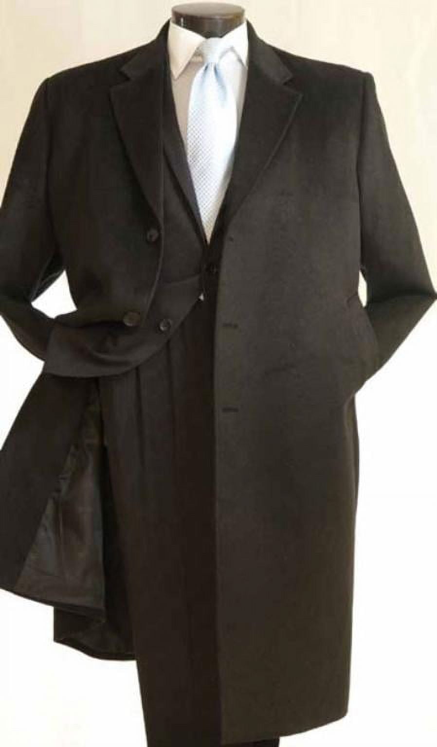 Mens overcoat 3 4 length top