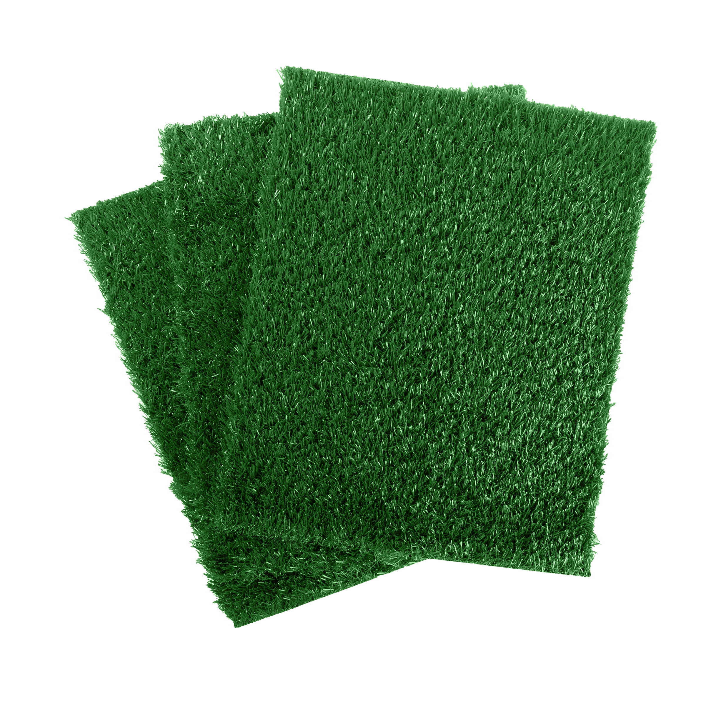 Three Replacement Turf Grass Mats for Petmaker Dog Potty Pad Tray