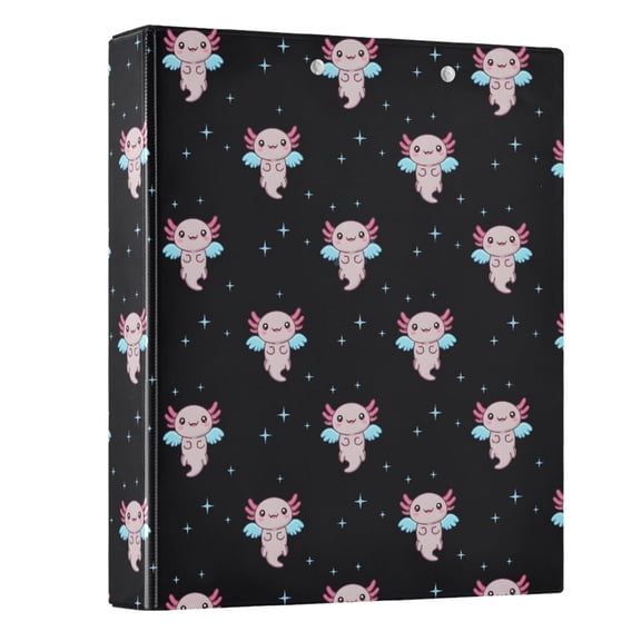 Three Ring Binder Axolotl Wing 1.5 Inch Round Binder D-Rings for Office Supplies and More