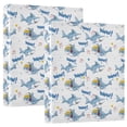 thumbnail image 1 of Three Ring Binder Blue Shark 1.5 Inch Round Binder D-Rings for Office Supplies and More, 1 of 10