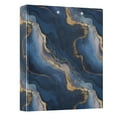 thumbnail image 1 of Three Ring Binder Blue and Gold Art 1.5 Inch Round Binder D-Rings for Office Supplies and More, 1 of 10